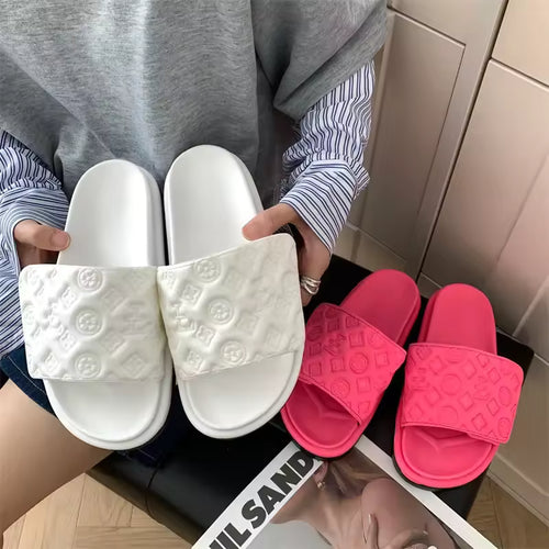 Ladies Magic Sticker Flat Slippers 2025 Summer