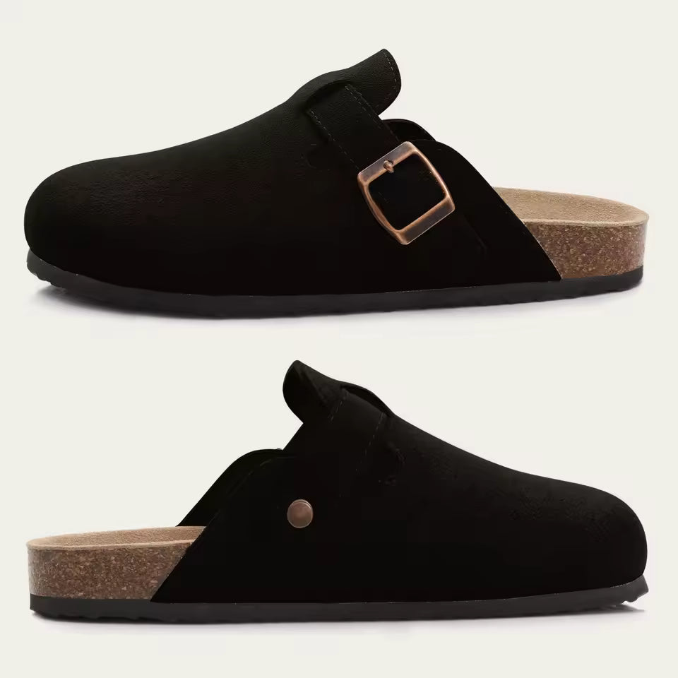 Comwarm Cork Footbed Clogs For Women Men