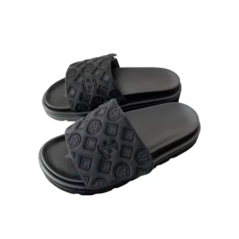 Ladies Magic Sticker Flat Slippers 2025 Summer